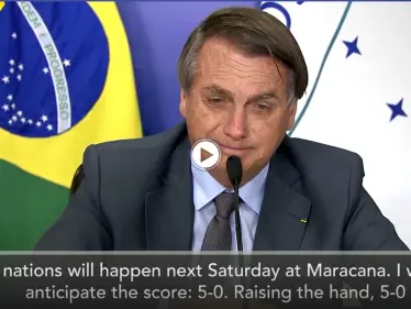 بالفيديو|| تشجيع كبير يتلقاه منتخب البرازيل من رئيس البلاد وتوقعاته حول نتيجة نهائيات كوبا أمريكا - وكالة ستيب نيوز