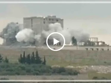 بالفيديو|| الطيران الحربي الروسي يستهدف فندقًا بريف حلب الغربي.. ويدمره بشكل تام - وكالة ستيب نيوز