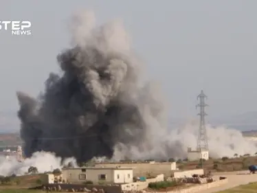 غارات لطيران الأسد وحليفه الروسي على قرى كفرسجنة ومعرزيتا والشيخ دامس جنوبي إدلب - وكالة ستيب نيوز