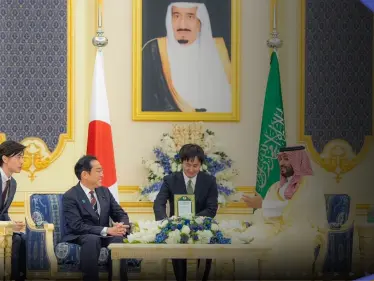 جلسة مباحثات بين بن سلمان ورئيس وزراء اليابان في جدة.. 26 اتفاقية على الطاولة المستديرة - وكالة ستيب نيوز