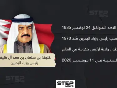 وفاة رئيس وزراء البحرين خليفة بن سلمان بن حمد آل خليفة - وكالة ستيب نيوز