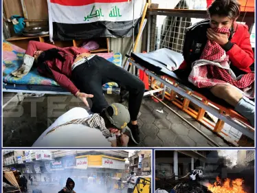 مقتل 4 متظاهرين عراقيين خلال محاولة قوات الأمن فض اعتصامات في بغداد والناصرية - وكالة ستيب نيوز