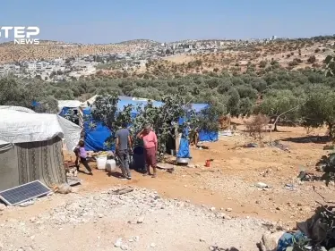 شاهد معاناة النازحين من ريفي حماة و إدلب الذين هربوا مع اشتداد قوة المعارك - وكالة ستيب نيوز