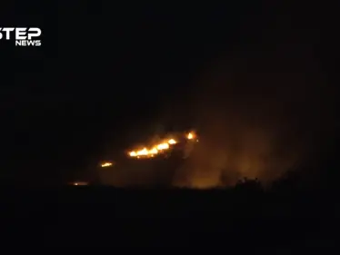 حرائق تطال المحاصيل الزراعية شمالي حماة جراء القصف الصاروخي لنظام الأسد - وكالة ستيب نيوز