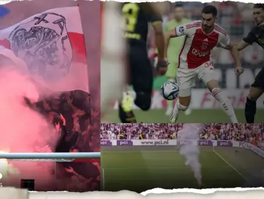 شاهد|| أعمال شغب عنيفة تتسبب بإيقاف قمة أياكس وفينورد في الدوري الهولندي  - وكالة ستيب نيوز