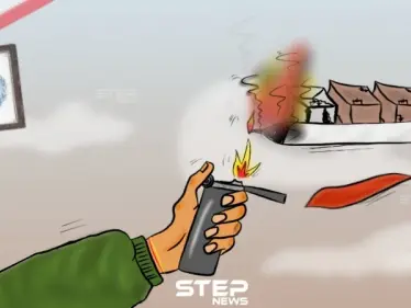 حريق مخيم المنية - وكالة ستيب نيوز