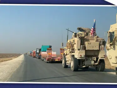 تنفيذًا لاتفاقية المنطقة الآمنة.. القوات الأمريكية تسير أولى دورياتها على الشريط الحدودي - وكالة ستيب نيوز