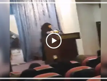 شاهد بالفيديو|| ابنة "قاسم سليماني" خلال حفل لـ"حزب الله" تفاجئ الحضور بلهجتها اللبنانية - وكالة ستيب نيوز