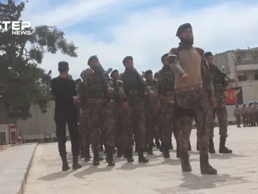 تخريج دفعة جديدة من قوات الشرطة والقوات الخاصة في مدينة الباب بريف حلب - وكالة ستيب نيوز