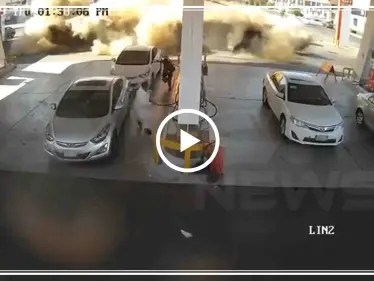 بالفيديو || لحظة الإنفجار بمحطة وقود في المدينة المنورة - وكالة ستيب نيوز