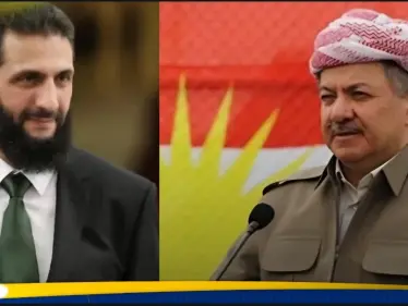 بارزاني والشرع يبحثان هاتفياً حقوق الكورد والمكونات السورية - وكالة ستيب نيوز