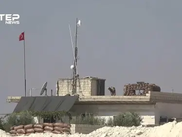 الجيش التركي يواصل عمليات التدشيم ورفع السواتر الترابية في النقطة التركية شمال بلدة حيش جنوب إدلب - وكالة ستيب نيوز