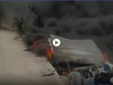 بالفيديو|| انفجار بمدينة عفرين يودي بحياة ضابط في استخبارات فصائل المعارضة السورية.. ومراسل 