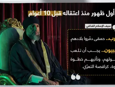 سيف الإسلام القذافي مازال حياً ويريد أن يستعيد ليبيا. - وكالة ستيب نيوز