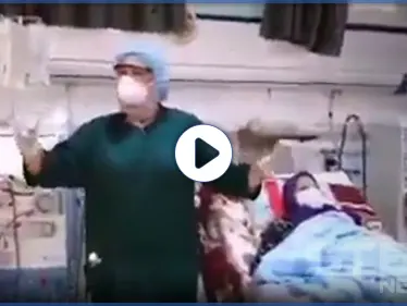 بالفيديو|| أطباء تونسيون يرقصون مع مصابي كورونا يداً بيد على أنغام أغنية 