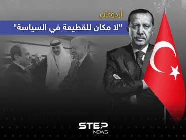 أردوغان: لا مكان للقطيعة في السياسة ... كما تحسنت علاقتنا بمصر قد تتحسن مع سوريا - وكالة ستيب نيوز