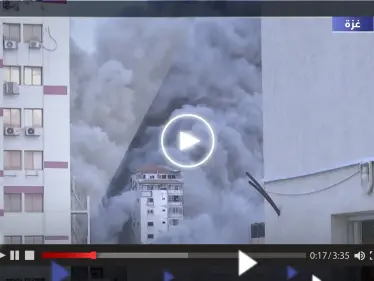 فيديو يوثق لحظة تدمير "برج فلسطين" في قطاع غزة وكتائب القسام تتوعد - وكالة ستيب نيوز