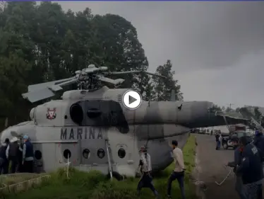 بالفيديو || لحظة تحطم مروحية تحمل مسؤولاً رفيعاً في المكسيك - وكالة ستيب نيوز