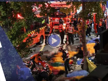 بالفيديو|| العشرات قضوا تحت الأقدام.. احتفالات عيد الهالوين تتحول إلى كارثة في كوريا الجنوبية - وكالة ستيب نيوز