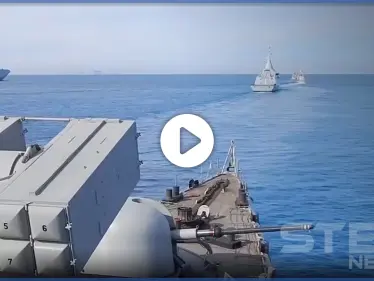 بالفيديو || حادث خطير بين فرقاطتين تركية ومصرية في المتوسط أدى لهرب القبطان التركي - وكالة ستيب نيوز