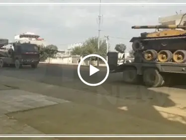 تعزيزات جديدة للجيش التركي باتجاه الحدود السورية التركية من جهة تل ابيض السوري - وكالة ستيب نيوز