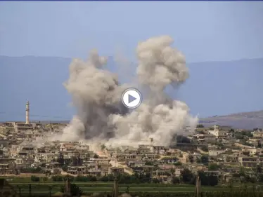 بالفيديو|| لحظة استهداف الطيران الروسي لمخبأ المتحدث العسكري باسم هيئة تحرير الشام ومقتله - وكالة ستيب نيوز