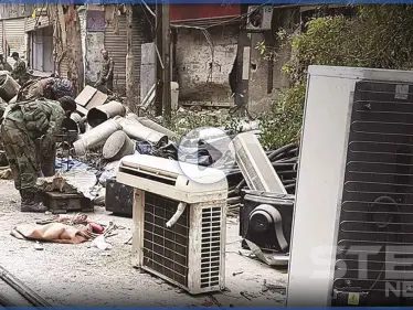 مقاطع مسرّبة من مناطق سيطرة النظام السوري بإدلب تظهر "تعفيش" المساجد والمشافي والدمار فيها (فيديو) - وكالة ستيب نيوز