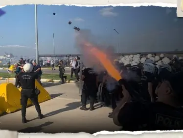 بالفيديو|| محتجون يحملون أعلام حماس ويقتحمون قاعدة عسكرية أمريكية بتركيا - وكالة ستيب نيوز