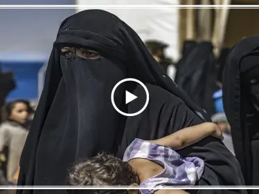 شاهد بالفيديو || رد فعل نساء داعش من داخل مخيم الهول بعد مقتل "أبو بكر البغدادي" - وكالة ستيب نيوز