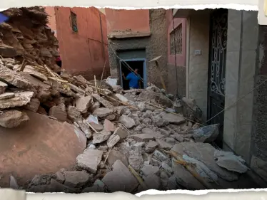 بالفيديو|| "في الثواني الأخيرة".. شاب مغربي ينجو من انهيار مبنى لحظة الزلزال المدمر - وكالة ستيب نيوز