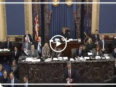 بالفيديو|| مجلس الشيوخ الأمريكي يقر قواعد محاكمة الرئيس "ترامب".. وهذه التفاصيل - وكالة ستيب نيوز