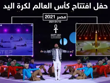 حفل افتتاح كأس العالم لكرة اليد في مصر 2021 - وكالة ستيب نيوز