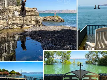 فيضان مياه بحيرة طبريا في فلسطين - وكالة ستيب نيوز