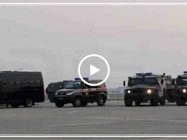 بالفيديو|| روسيا ترسل عشرات المدرعات العسكرية لقاعدة حميميم بسوريا - وكالة ستيب نيوز