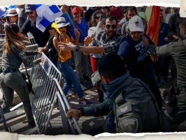 شاهد|| ما فعلته الشرطة الإسرائيلية بفتاة خلال احتجاجات في تل أبيب - وكالة ستيب نيوز