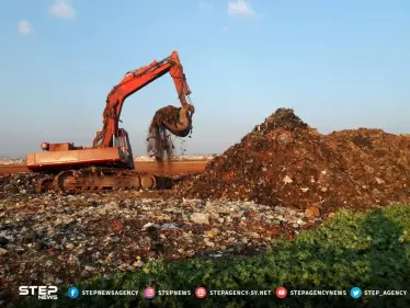 تراكم النفايات في الجينة غربي حلب ومحاولات للحدّ من انتشارها - وكالة ستيب نيوز
