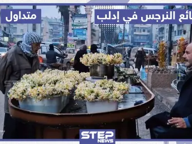 بائع النرجس في إدلب - وكالة ستيب نيوز