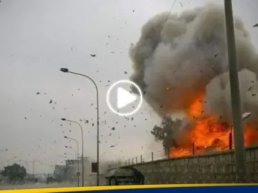 شاهد|| انفجار داخل مقر ميليشيا الحشد الشعبي قرب وزارة الداخلية في بغداد - وكالة ستيب نيوز
