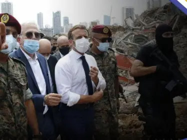 ماكرون يوجه رسالة للبنانيين باللغة العربية وسفير السعودية يتضامن مع ضحايا انفجار مرفأ بيروت - وكالة ستيب نيوز