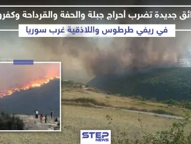 مرة أخرى.. الحرائق تلتهم غابات الساحل السوري! - وكالة ستيب نيوز