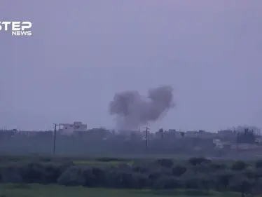 طائرة مسيرة روسية تشن غارات جوية على قرية الزكاة شمال حماة يوم أمس - وكالة ستيب نيوز