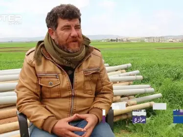 شاهد معاناة المزارعين وتضرر محصول القمح غربي حلب جراء الأمطار والسيول - وكالة ستيب نيوز