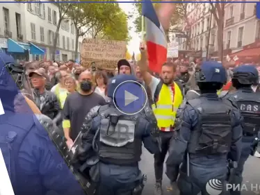 بالفيديو|| مظاهرات حاشدة في فرنسا ومواجهات "عنيفة" بين الشرطة والمحتجين - وكالة ستيب نيوز