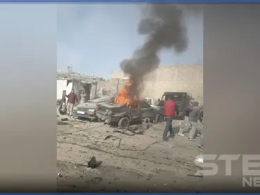 عاجل بالفيديو || قتلى وجرحى بانفجار هزّ مدينة الباب شرقي حلب - وكالة ستيب نيوز