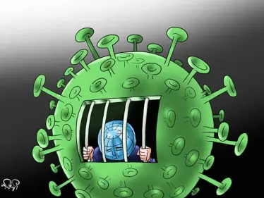 كاريكاتير || العالم في قلب كورونا - وكالة ستيب نيوز