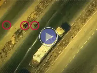 بالفيديو.. درون أمريكية توثق لحظة "نهب" شاحنة مساعدات في غزة - وكالة ستيب نيوز