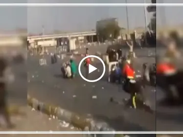 بالفيديو|| انفجار قنبلة دخانية بصدر أحد المتظاهرين العراقيين أمام عدسة الكاميرا - وكالة ستيب نيوز