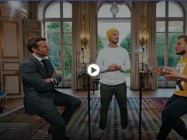 بالفيديو|| "عملتُ ممثلاً في نيجيريا".. الرئيس الفرنسي يشارك في لعبة الصراحة مع يوتيوبرز في قصر الإليزيه - وكالة ستيب نيوز