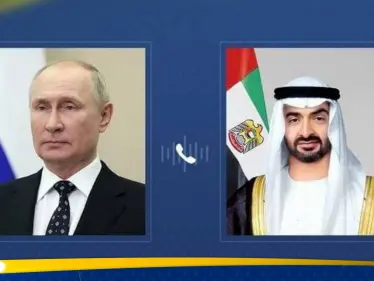 بوتين ومحمد بن زايد يبحثان هاتفياً أزمة الشرق الأوسط وإيران وملفات أخرى - وكالة ستيب نيوز