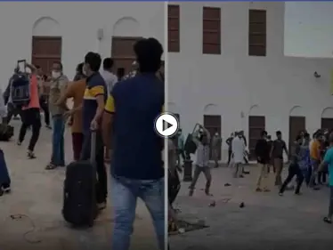 بالفيديو|| تضارب واشتباكات بالعصي وحقائب السفر بين أبناء الجالية البنجلادشية في سوق سعودي تثير الفوضى - وكالة ستيب نيوز